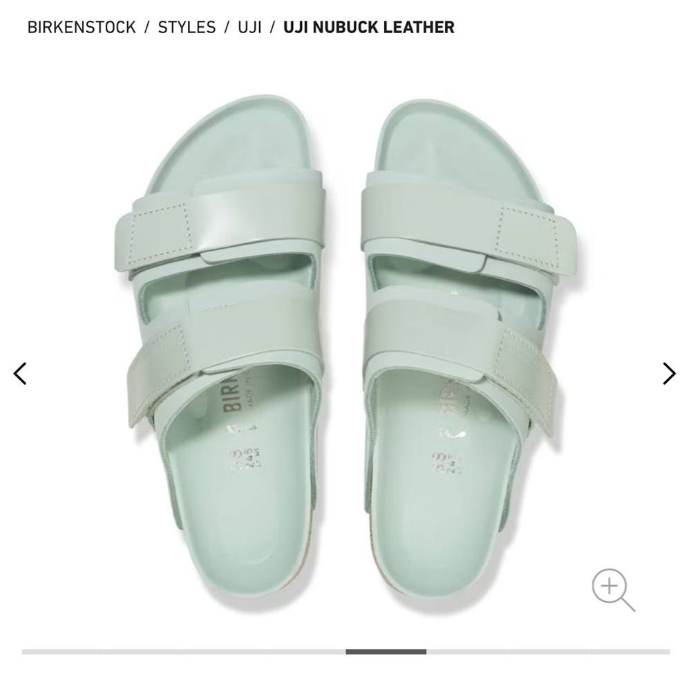 Birkenstock Uji Sandals in Mint Green